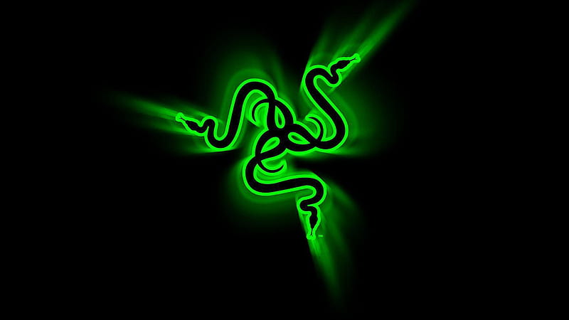 Black Green Razer Logo In Black Background Razer, HD wallpaper | Peakpx