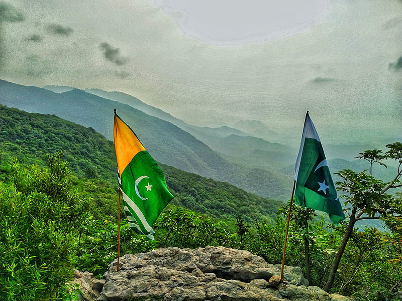 Kashmir , beauty, flag, haven, love, pakistan, HD wallpaper