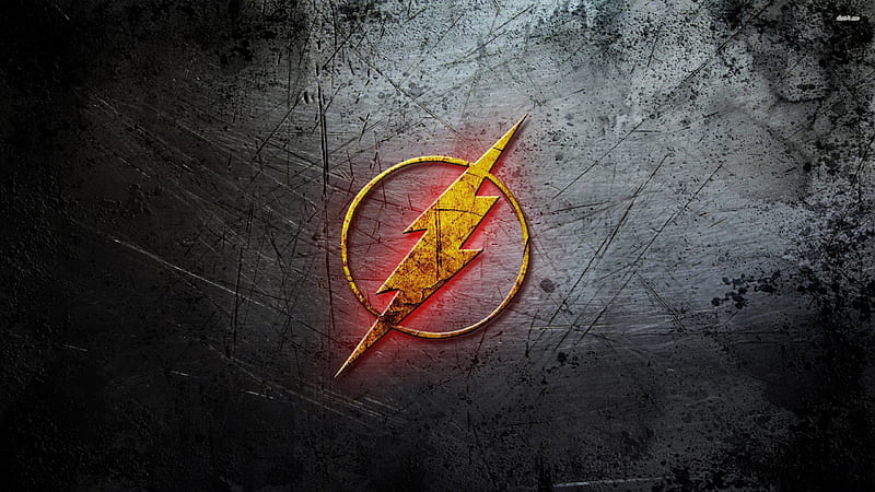 flash logo, flash, lightning, logo, bolt, HD wallpaper