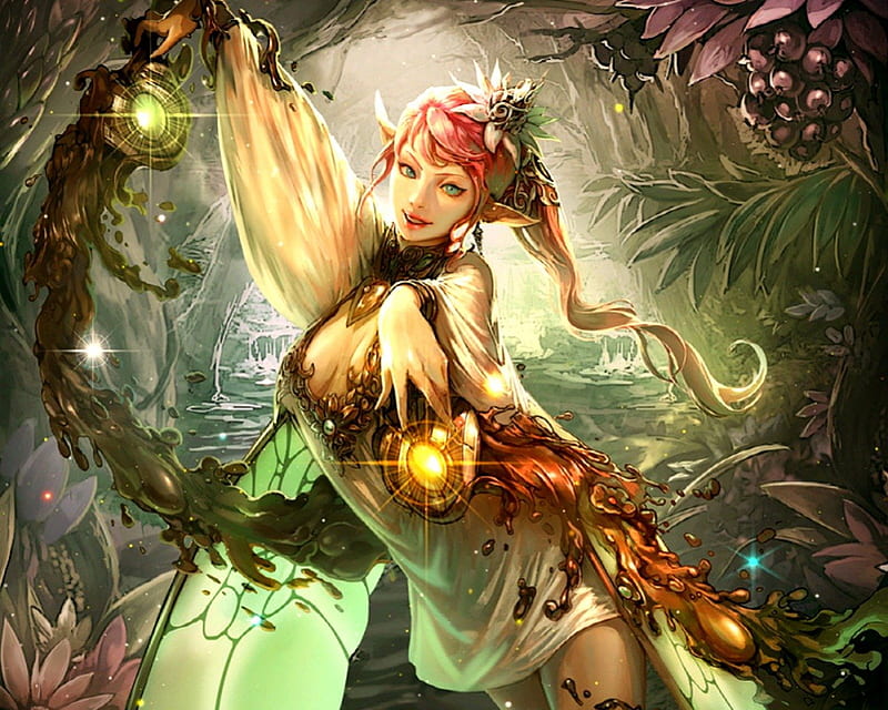 Legend Of The Cryptids, Forest, Fantasy, Magic, Trees, Woman, HD