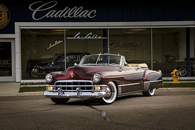 1949-Cadillac-Convertible, Classic, 1949, Whitewalls, GM, HD wallpaper