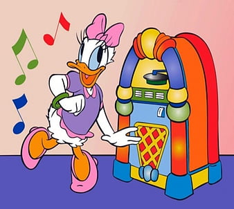 Daisy Duck, cartoons, HD wallpaper