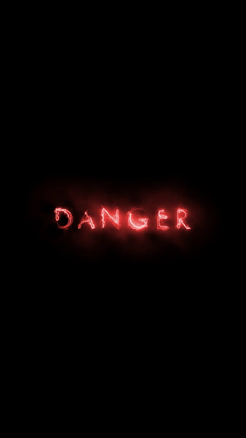 Danger Red, black, HD phone wallpaper | Peakpx