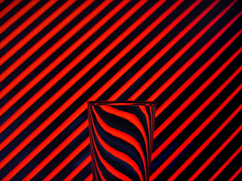 glass, stripes, distortion, glassy, dark, HD wallpaper
