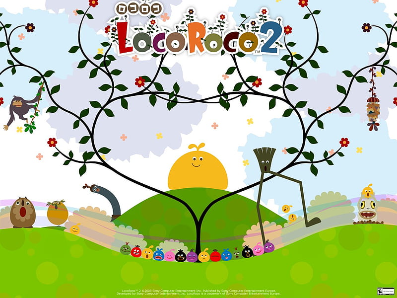 Loco Roco 2, loco roco, videogame, game, play station, psp, HD wallpaper