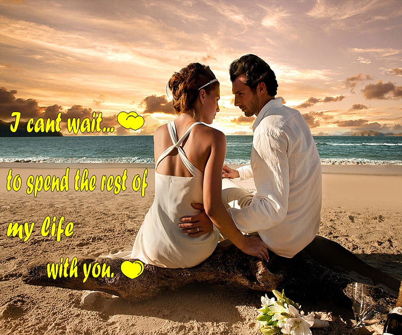 Cant Wait, couple, lovers, my life with you, HD wallpaper | Peakpx