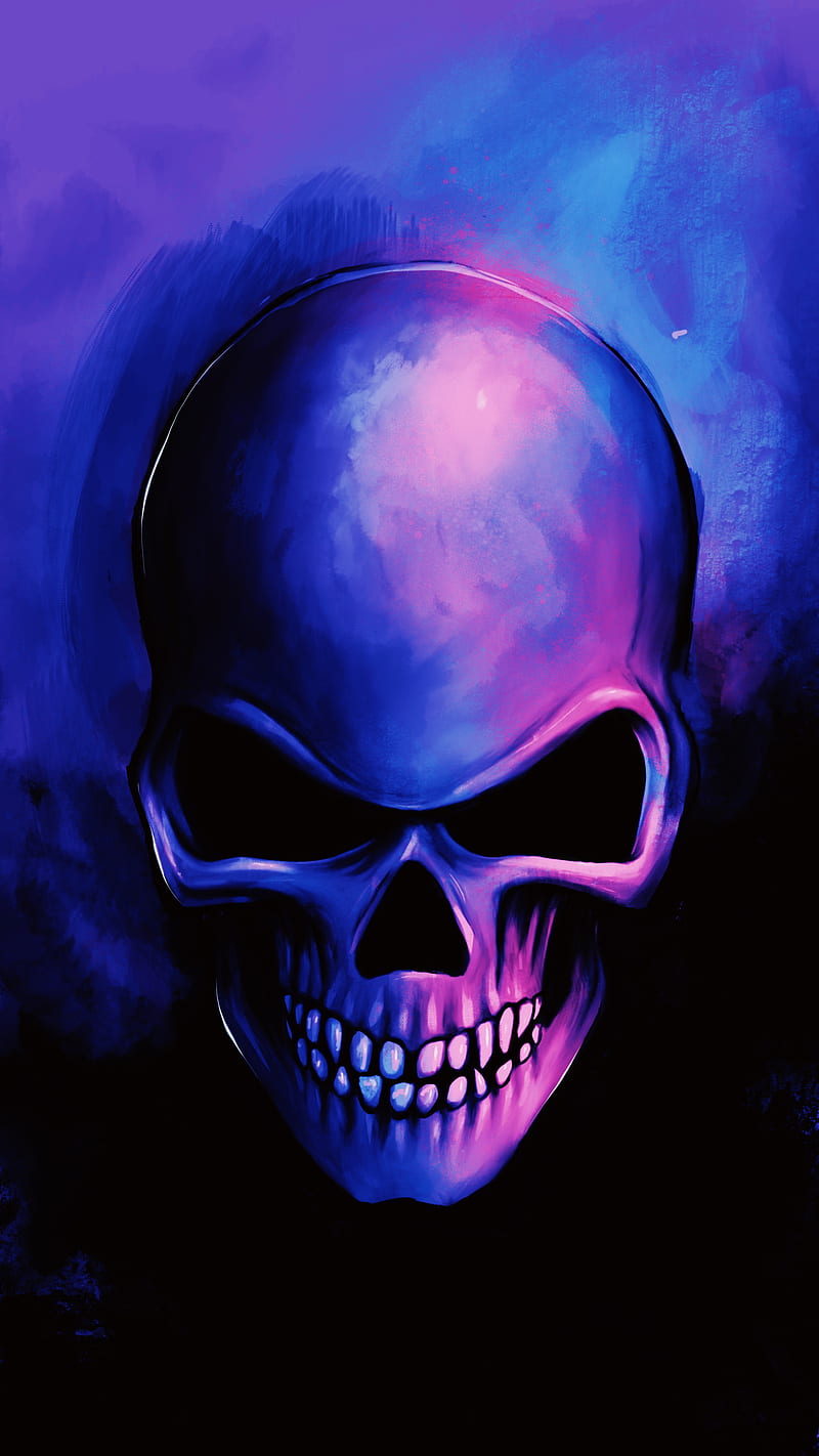 Art Skull Evolved, Art, My, bones, creepy, darkness, dead, evil, halloween, mean, moahaha, scary, skull, HD phone wallpaper