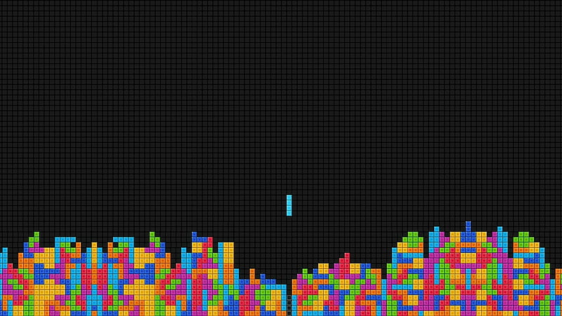 Tetris Abstract, abstract, artist, HD wallpaper