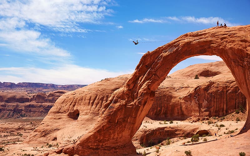 limit Challenge Moab Arches National Park Utah, HD wallpaper
