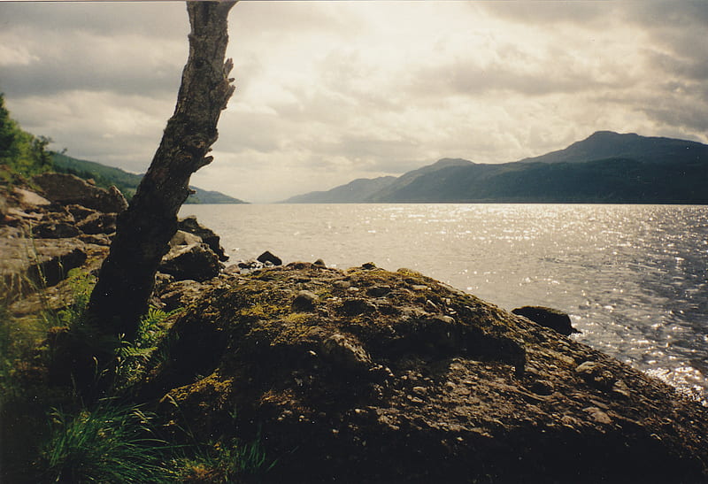 Bryter Layter, water, highlands, loch ness, great glen, scotland, clouds, light, HD wallpaper