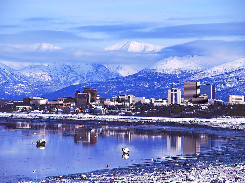 Anchorage Alaska, Alaska Winter, HD wallpaper