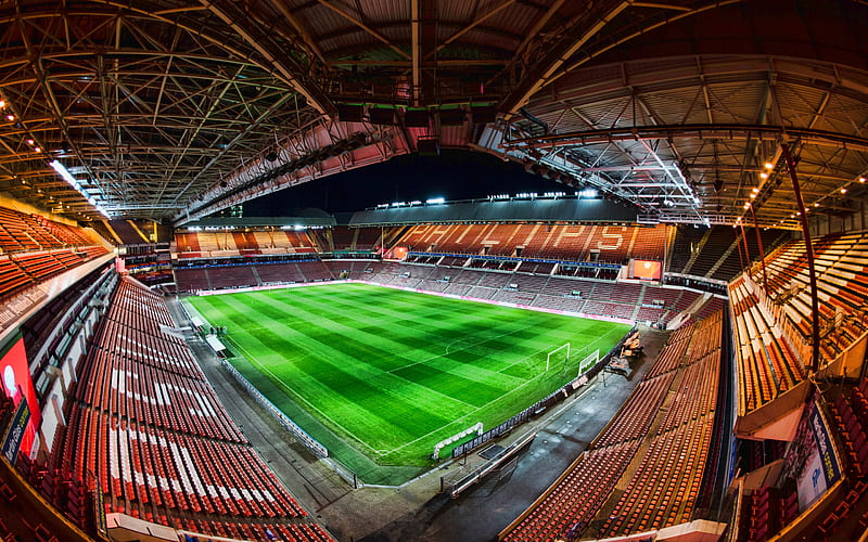 Philips Stadion, Eindhoven, Netherlands, empty stadium, soccer, PSV stadium, R, PSV Eindhoven FC, PSV arena, HD wallpaper