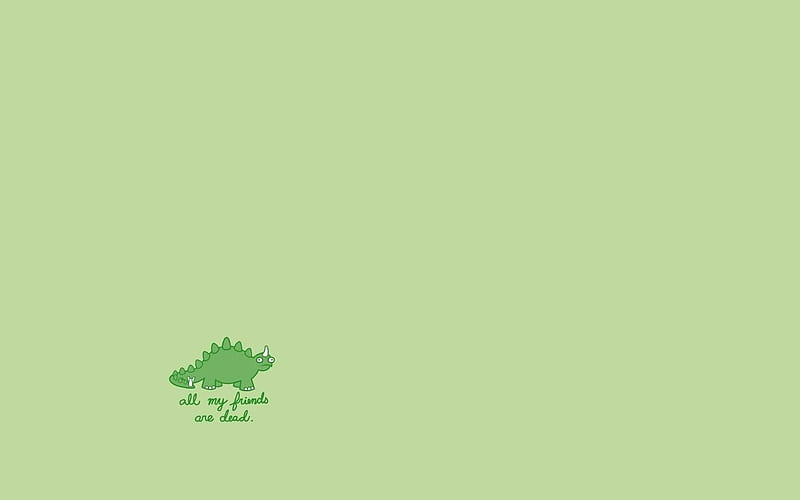 last dinosaur, last, dead, fun, abstract, nice, cool, green, awesome, simple, funny, dinosaur, friends, HD wallpaper