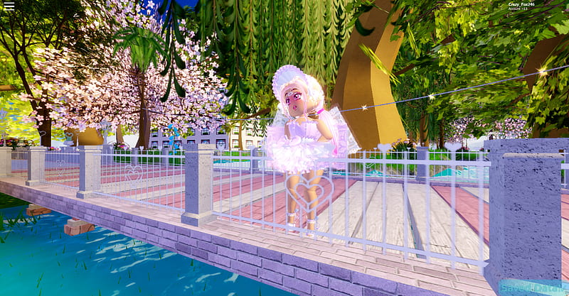 Roblox Spring RH, bridge, pink, royale high, HD wallpaper