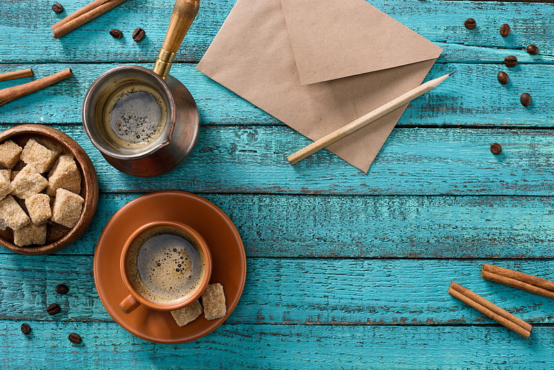 Food, Coffee, Still Life, Cinnamon, Cup, Sugar, HD wallpaper