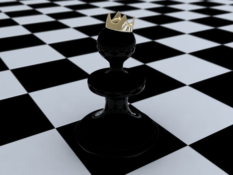 Pawn and the Queen, game, chess, entertainment, HD wallpaper