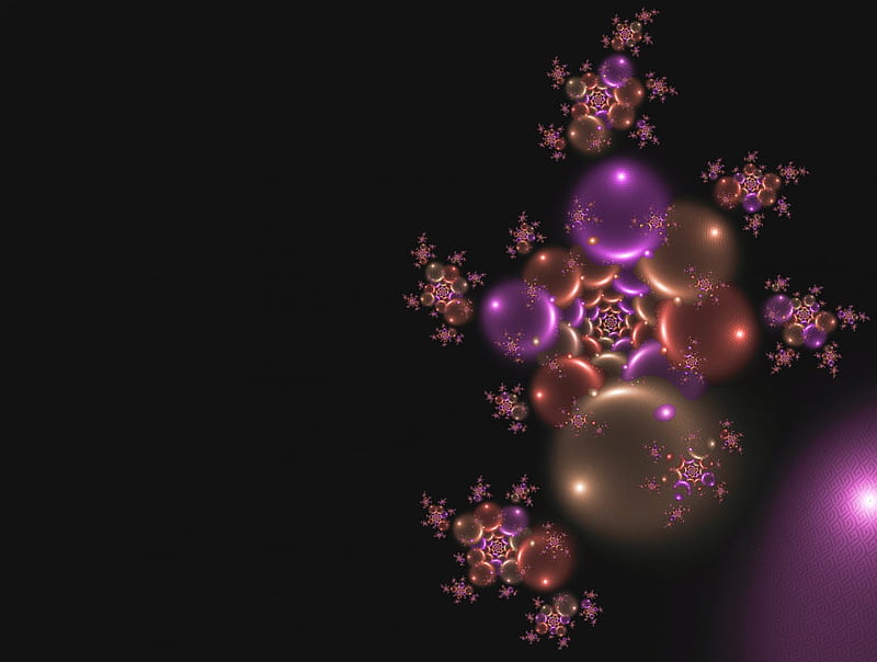 Doodad , purple, fractal, HD wallpaper