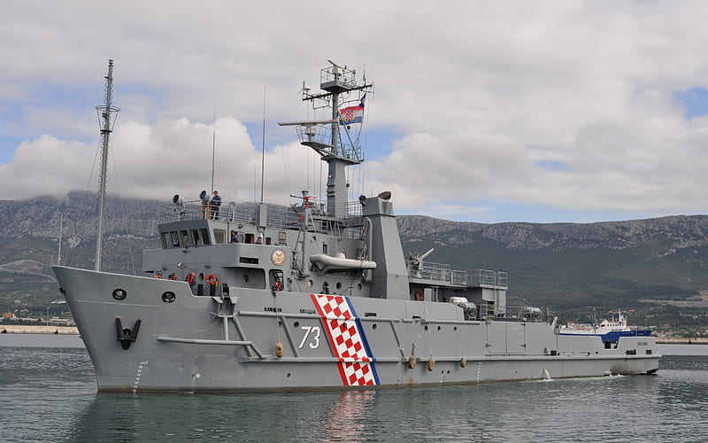 BS-73 Faust Vrancic, Croatian Navy, rescue boat, Hrvatska ratna mornarica, Croatian warship, HD wallpaper