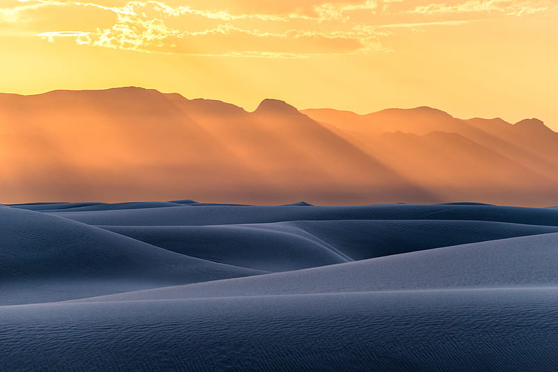 White Sands National Monument New Mexico, sand, nature, behance, sunbeam, HD wallpaper