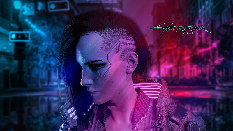 Cyberpunk 2077 Character Neon Lights, HD wallpaper