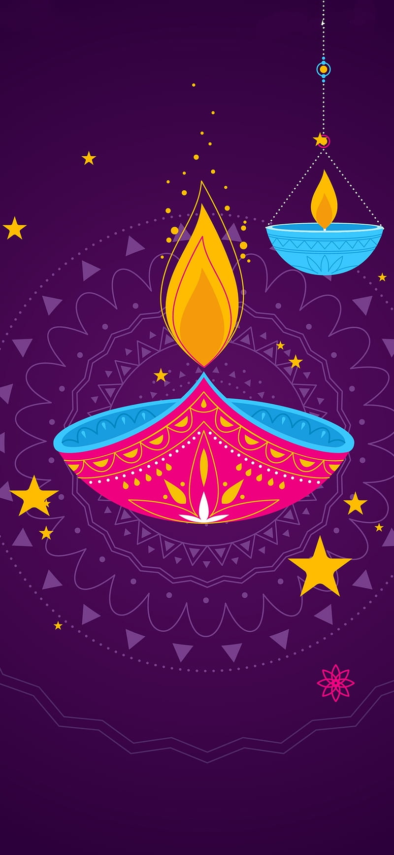 Diwali, glitter, peace, pink, zodiac, HD phone wallpaper | Peakpx