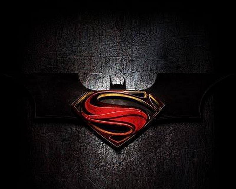 Super Bat, batman, logo, superman, HD wallpaper | Peakpx