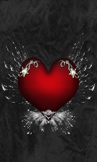 Love, background, black, corazones, red, HD phone wallpaper | Peakpx