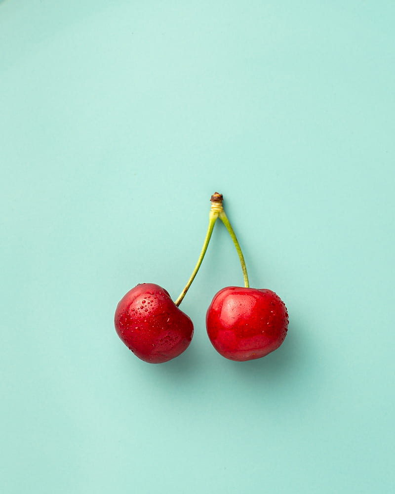 cherries, berries, red, drops, HD phone wallpaper