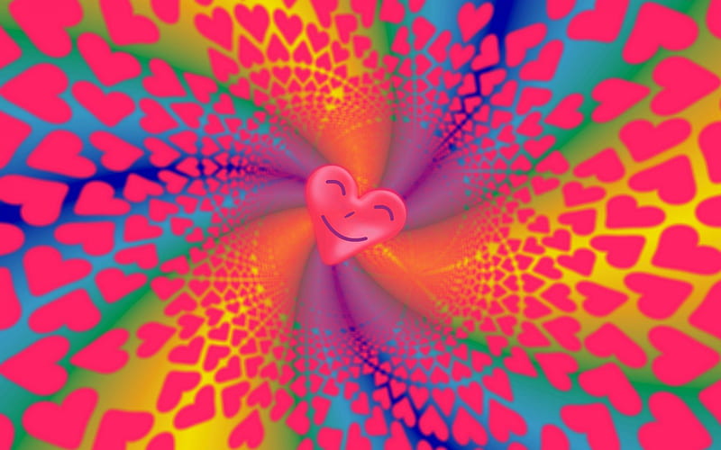 A Merry Heart Doeth Good Like a Medicine, red, orange, co11ie, yellow, Bible Verse, rainbow hues, green, va1entine, love, party, blue, celebration, swirls, Proverbs, smiling, happy, Valentines Day, cheery, purple, multicolored, corazones, violet, happi, HD wallpaper