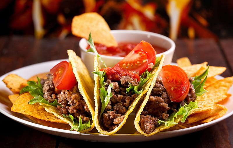 Food, Taco, HD wallpaper