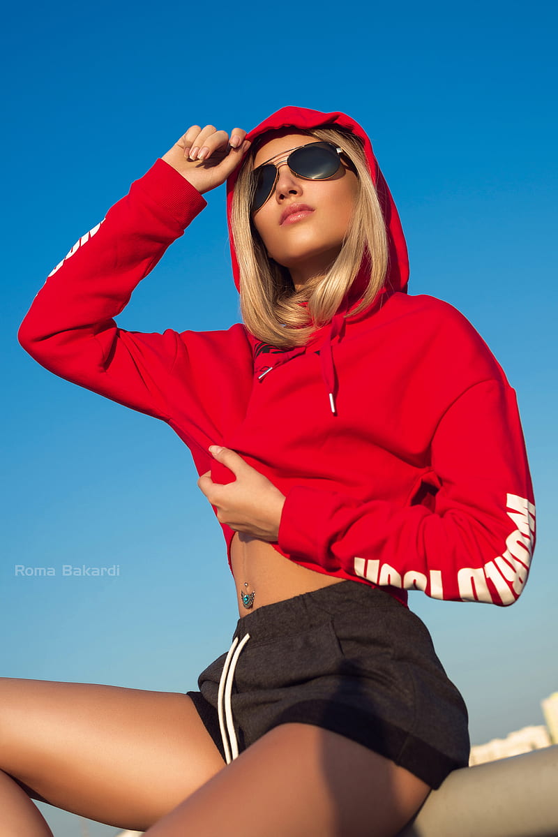 women, model, , Roma Bakardi, women with shades, blonde, HD phone wallpaper