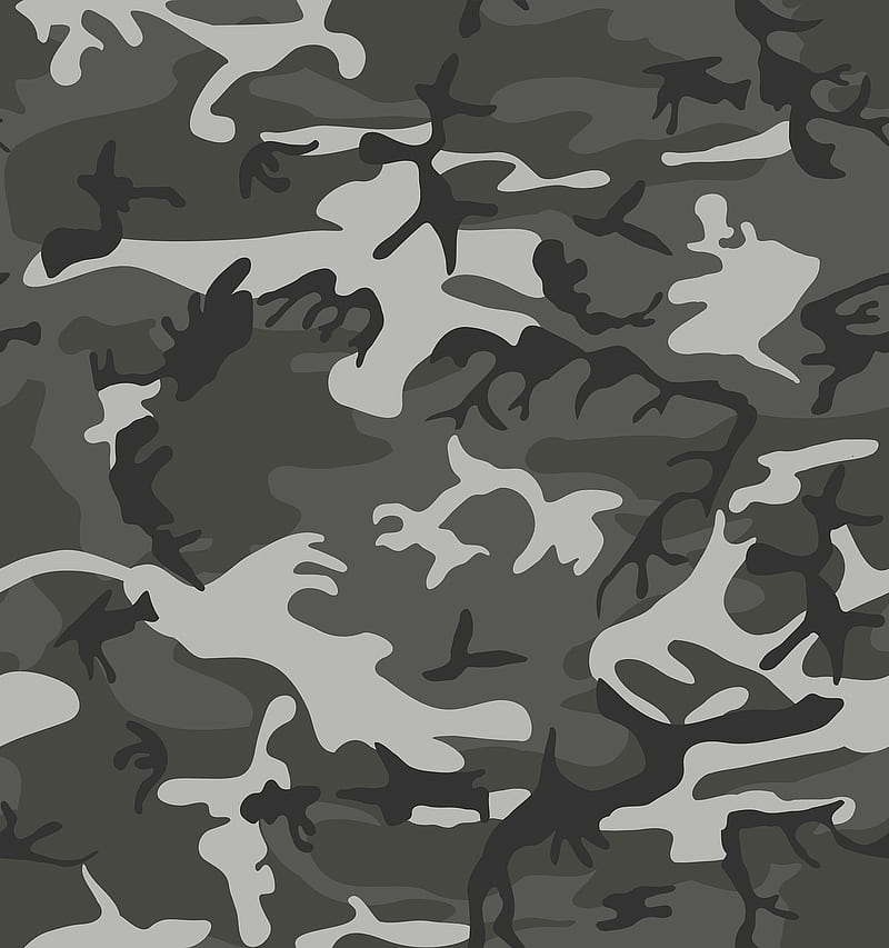 Black and White Camo, pattern, camo, abstract, camo, HD phone wallpaper