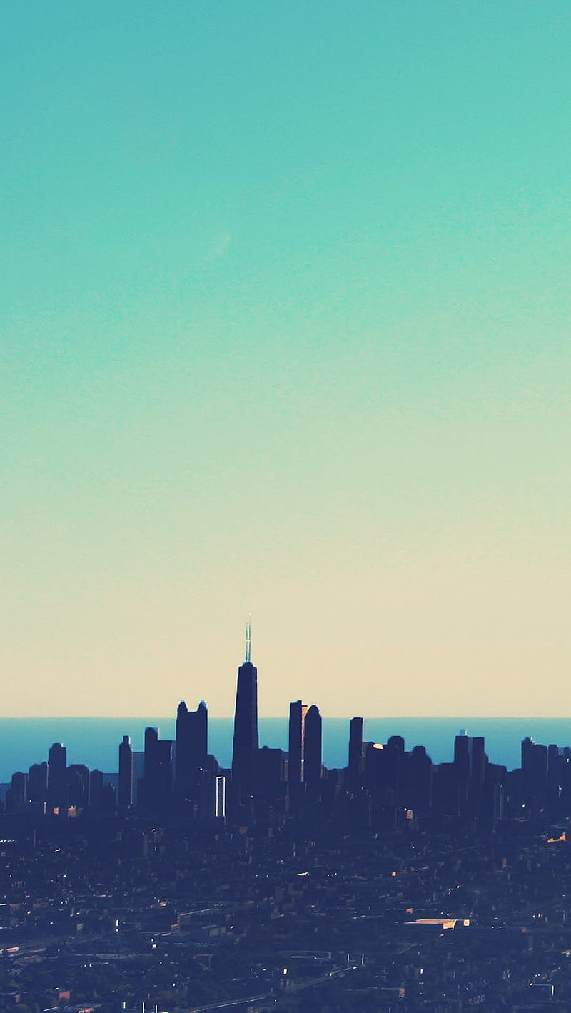 Chicago, blue, city, usa, HD phone wallpaper