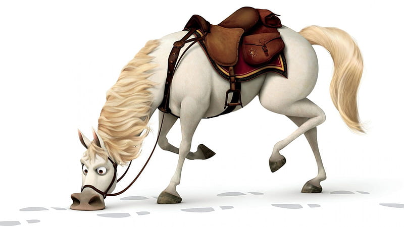 Horse In Tangled, horse, tangled, animated-movies, disney, HD wallpaper |  Peakpx