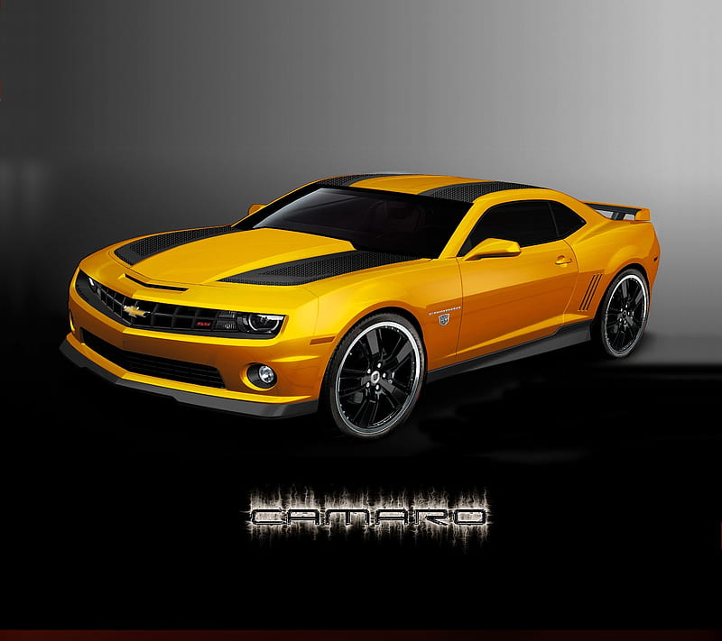 Camaro, car, chevy, orange, sports cars, HD wallpaper