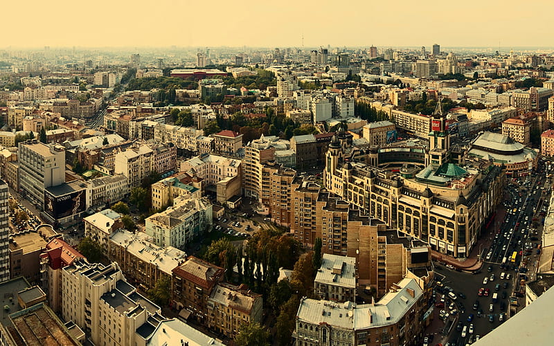 kiev, building, city, ukraine, HD wallpaper