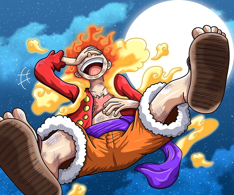 One Piece Gear 5 Luffy by Anime & Manga Aesthetic