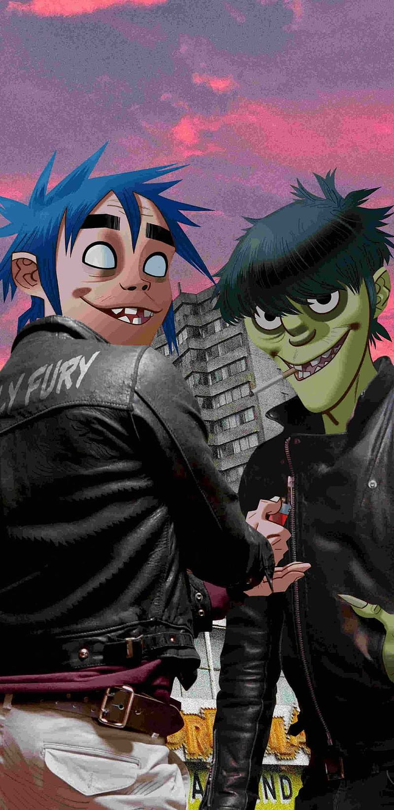 4K minimalist 2D wallpaper, other version + mobile wallpapers in the  comments : r/gorillaz