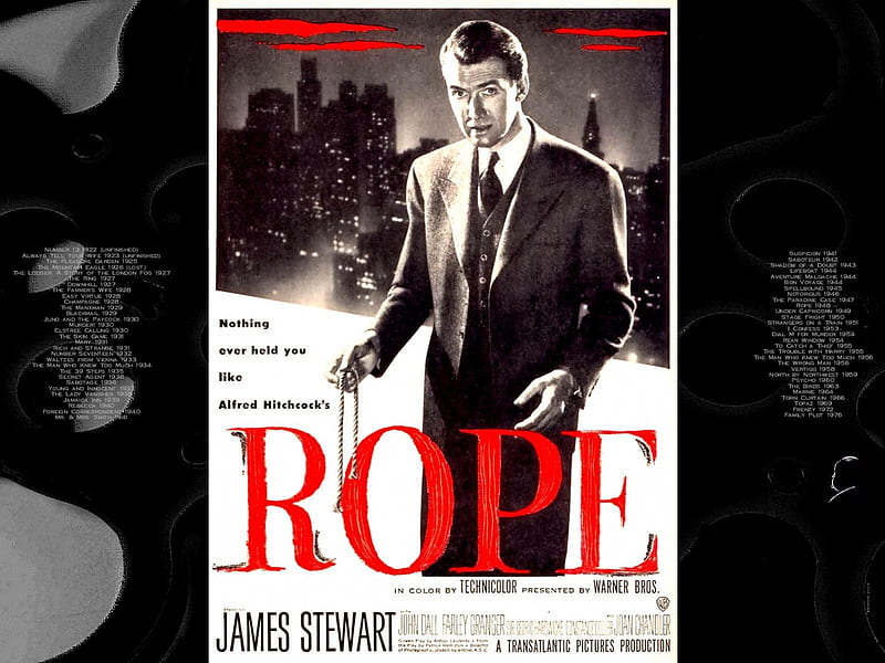Rope01, Rope, alfred hitchcock, posters, classic movies, HD wallpaper