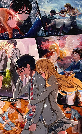 Download imagens Shigatsu wa Kimi no Uso, Kaori Miyazono, Mentira em abril,  retrato, personagem principal, mangá japonês, personagens de anime monitor  com uma resolução 2880x1800. Papéis de parede