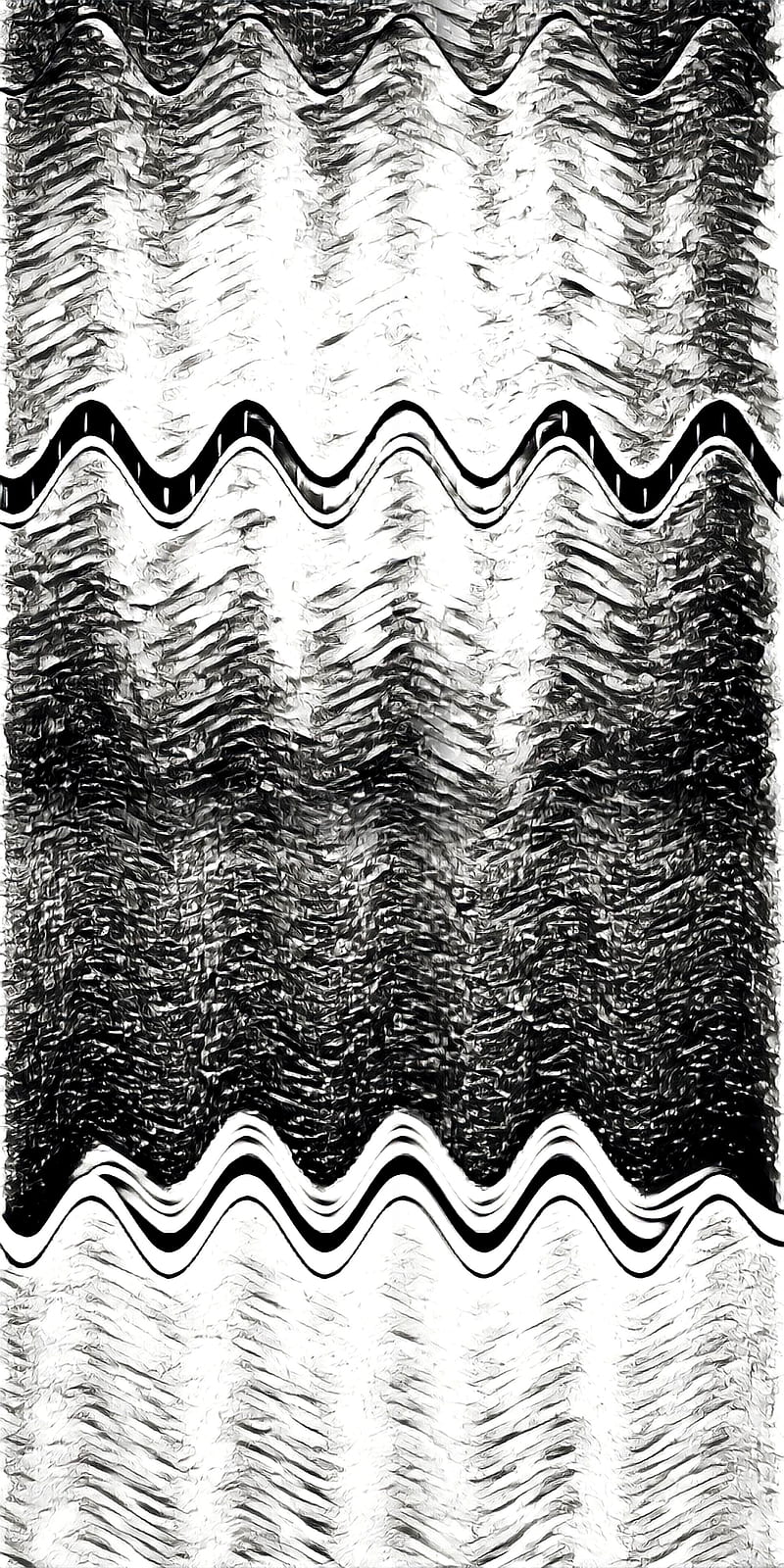 WAVES V04, abstract, audio, black, colors, sketch, sound, wave, white, HD phone wallpaper