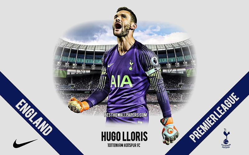 Hugo Lloris, Tottenham Hotspur FC, French football player, goalkeeper, Tottenham Hotspur Stadium, Premier League, England, football, Tottenham, HD wallpaper