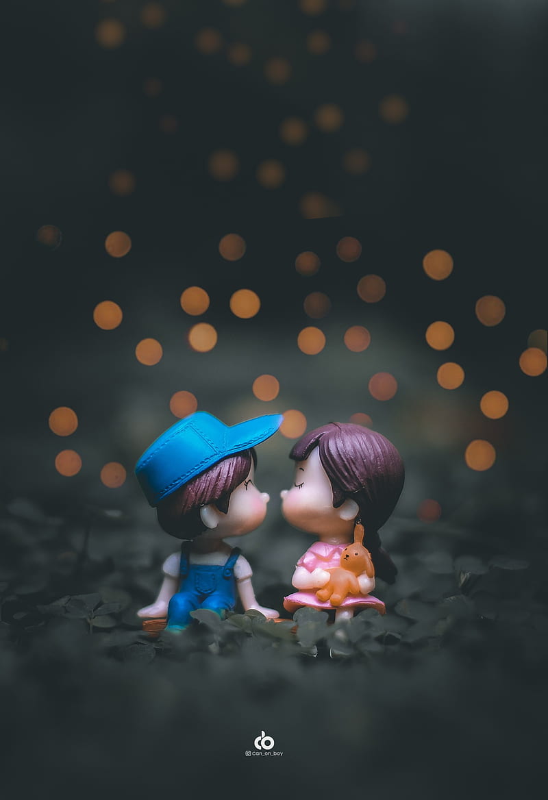 Cute friends, boy and girl, couple, cute couple, dolls, fight ...