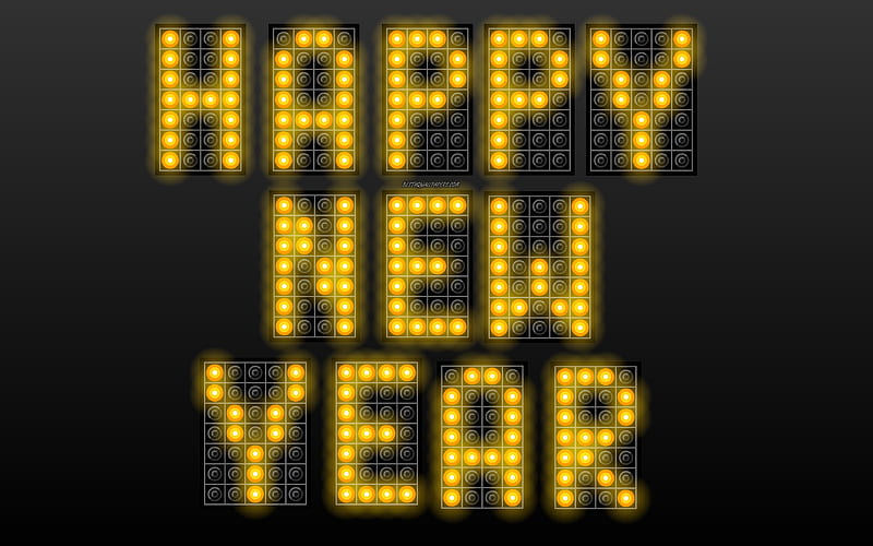 Happy New Year art, LED letters, scoreboard, 2019, New Year, concepts, HD wallpaper