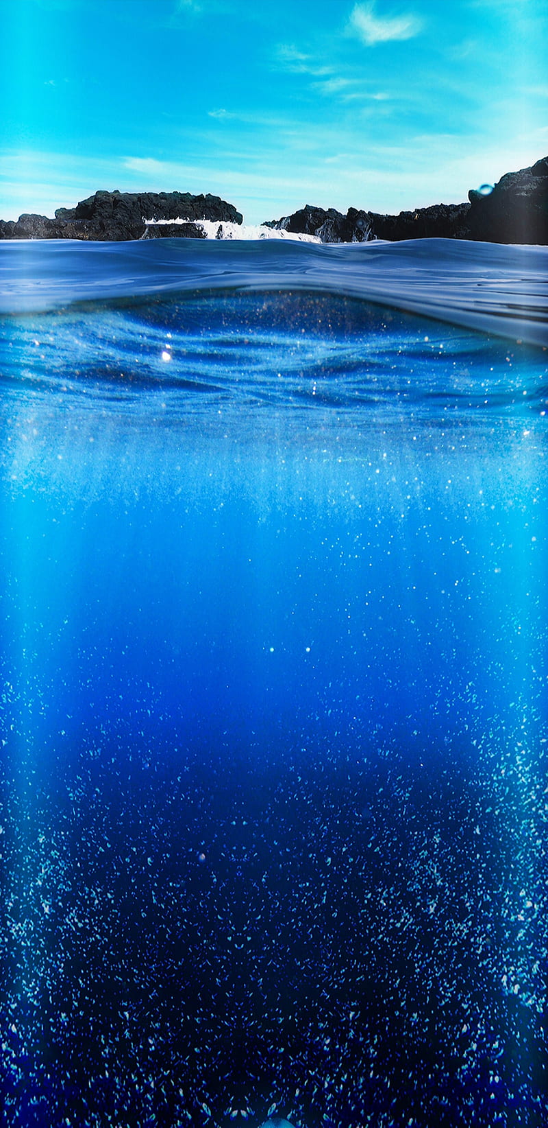 blue sea water wallpaper