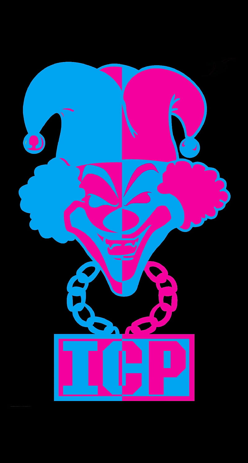 COC reversed color, icp, insane clown posse, joker card, reverse, HD phone wallpaper