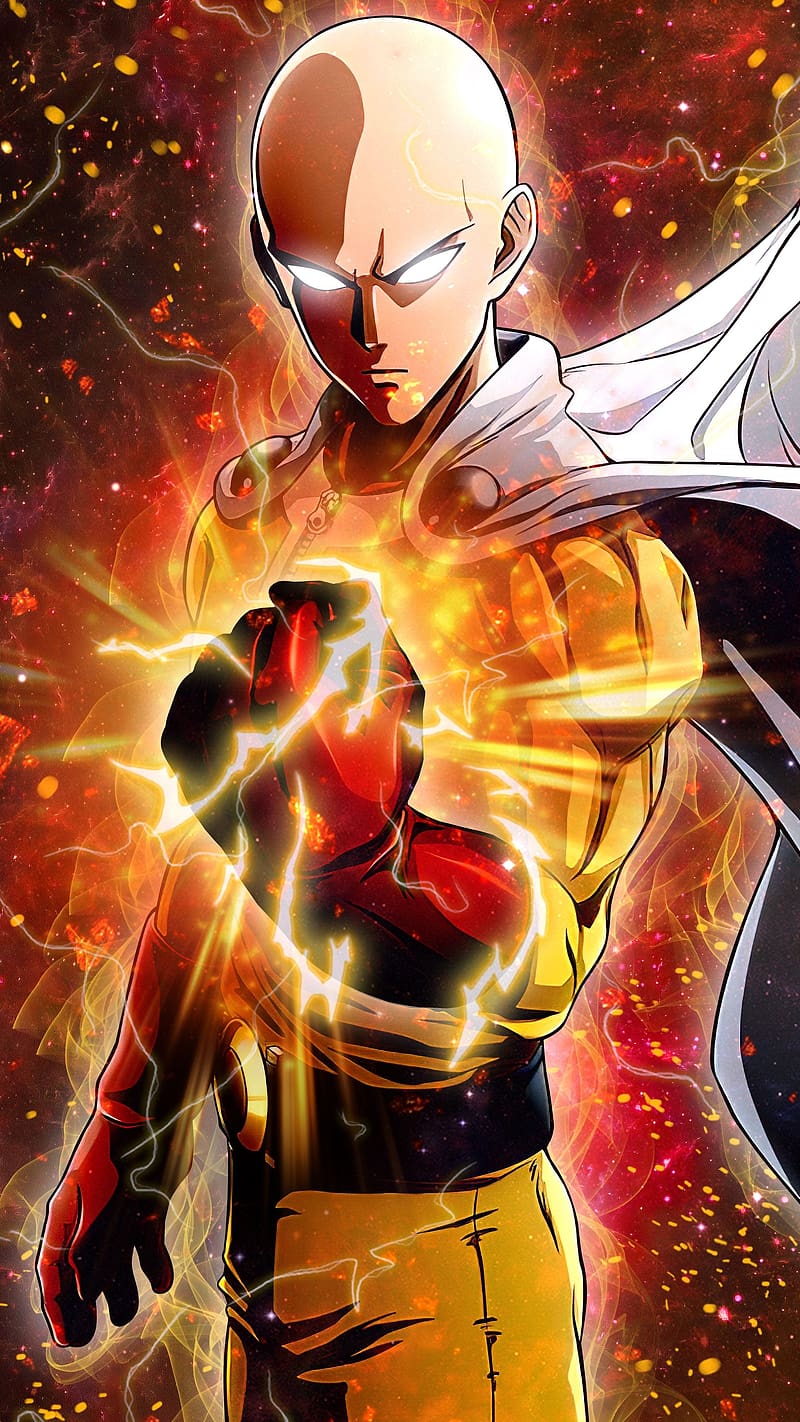 Anime One-Punch Man, Saitama (One-Punch Man), 1536x2048 Phone HD