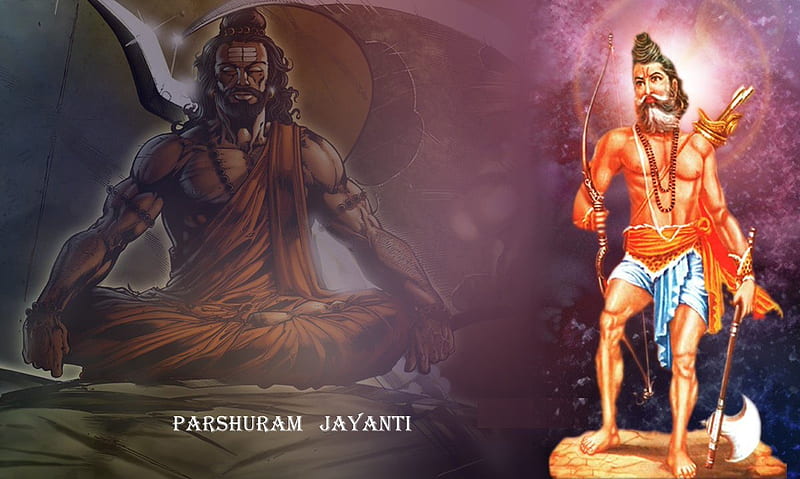 Lord Parshuram Icon - Download in Colored Outline Style