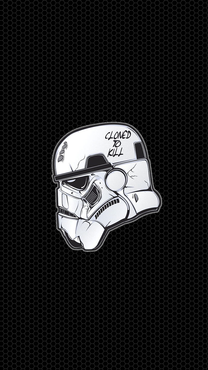 Cloned To Kill, 929, black, cool, cute, funny, gangster, star, storm, stormtrooper, trooper wars, white, HD phone wallpaper