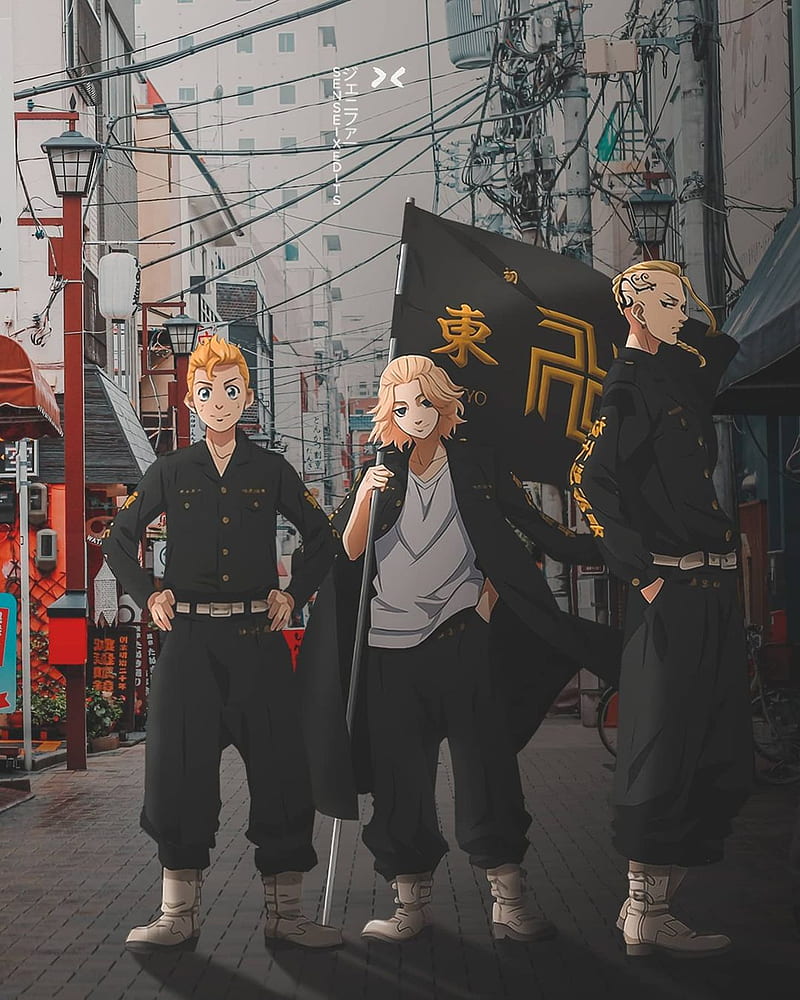 Tokyo Revengers, standing, uniform, HD phone wallpaper